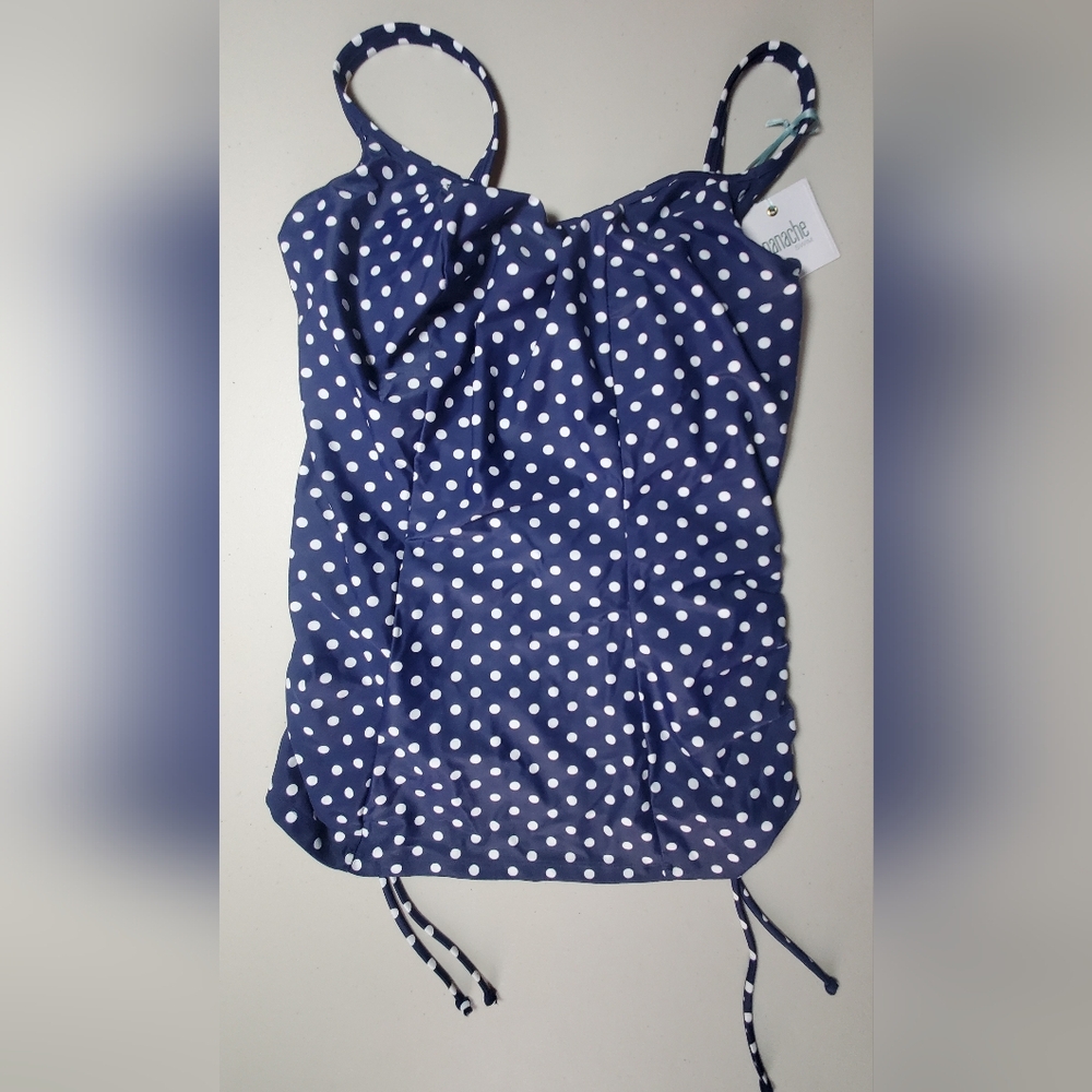 💙Panache Women's Anya Spot Adjustable Side Underwire Swim Tank - Picture 3 of 5